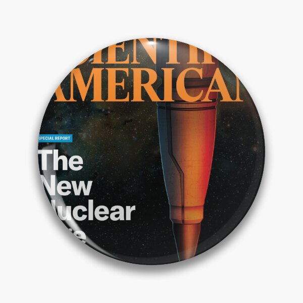Item preview, Scientific American Magazine Cover Fan Art Original Custom Vintage Science Physics Biology Poster Wall Art Tee Design designed and sold by Cool Robot Bro..