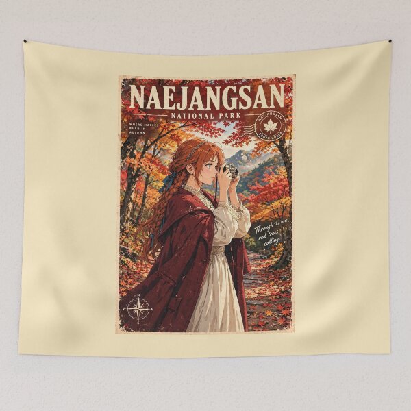 Item preview, South Korea, Naejangsan Autumn - Autumn Colours of Naejangsan designed and sold by DibujandoPorfa.