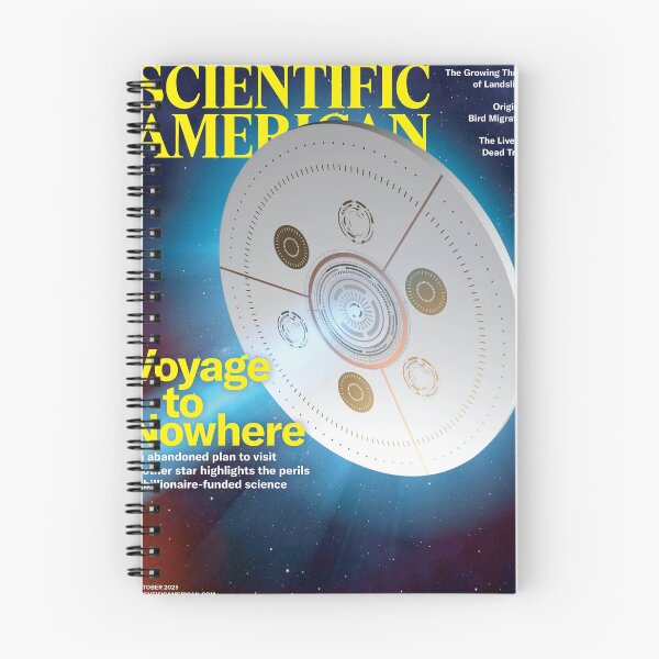 Item preview, Scientific American Magazine Cover Fan Art Original Custom Vintage Science Physics Biology Poster Wall Art Tee Design designed and sold by Cool Robot Bro..