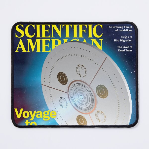 Item preview, Scientific American Magazine Cover Fan Art Original Custom Vintage Science Physics Biology Poster Wall Art Tee Design designed and sold by Cool Robot Bro..