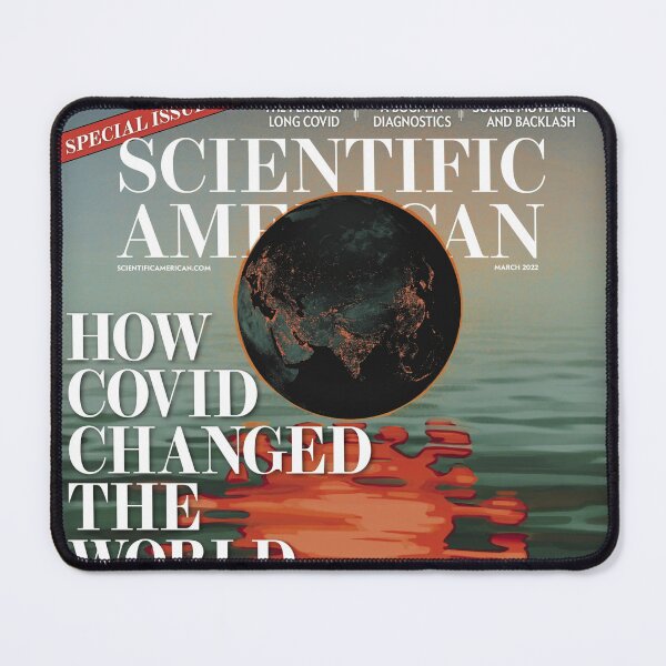 Item preview, Scientific American Magazine Cover Fan Art Original Custom Vintage Science Physics Biology Poster Wall Art Tee Design designed and sold by Cool Robot Bro..