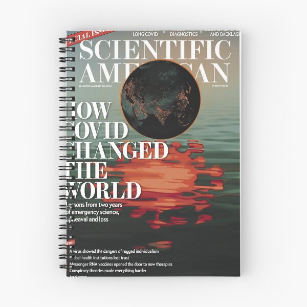Item preview, Scientific American Magazine Cover Fan Art Original Custom Vintage Science Physics Biology Poster Wall Art Tee Design designed and sold by Cool Robot Bro..