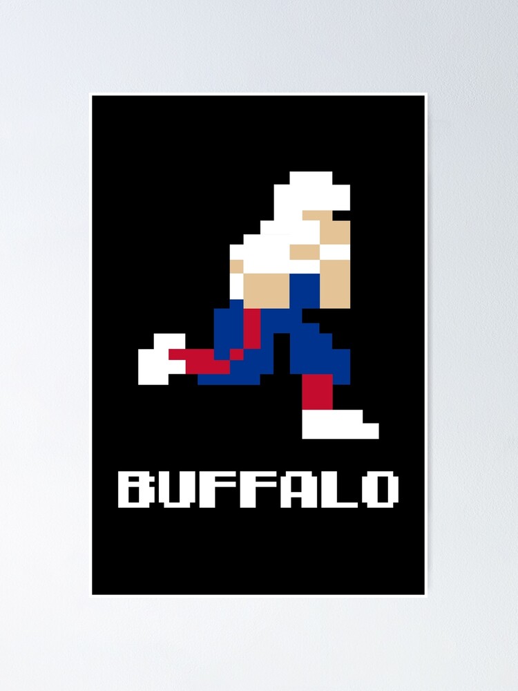 Josh Allen Pixel Art Sweatshirt / Buffalo Football Shirt / 