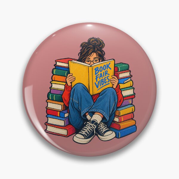 Item preview, Book Fair Vibes – Book Lover Girl Reading. designed and sold by Endless7Art.