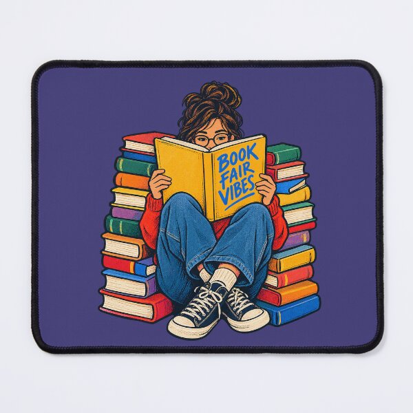 Item preview, Book Fair Vibes – Book Lover Girl Reading. designed and sold by Endless7Art.