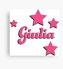 Giulia's first name Canvas Print