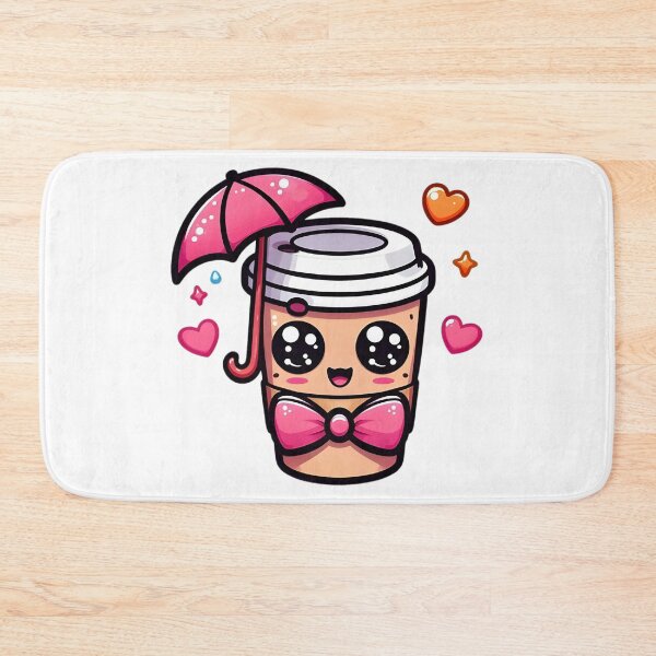 Item preview, Pink Umbrella Kawaii Coffee Cup designed and sold by StickyGuys.