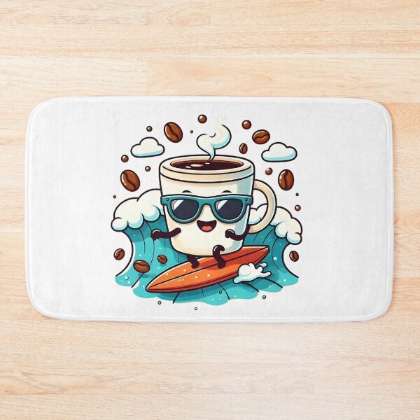 Item preview, Kawaii Coffee Mug Summer Surfer designed and sold by StickyGuys.