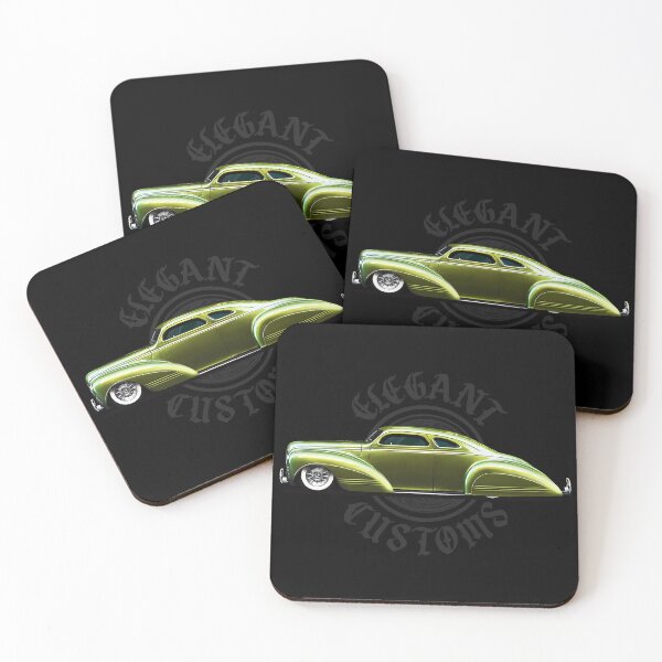 Item preview, 1941 Plymouth coupe with logo Kustom, Hot Rod, Muscle Car designed and sold by Elegant Customs.