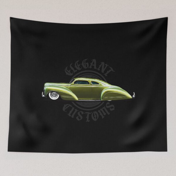 Item preview, 1941 Plymouth coupe with logo Kustom, Hot Rod, Muscle Car designed and sold by Elegant Customs.