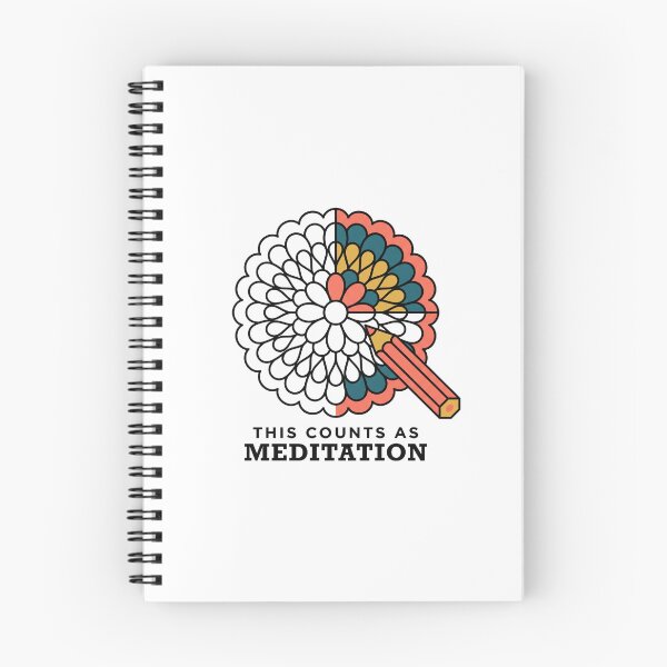 Item preview, Mandala Coloring Humor: This Counts as Meditation designed and sold by Osmose-Studio.