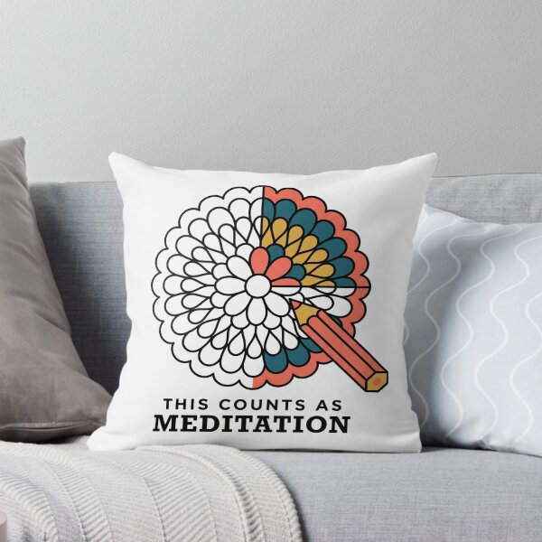 Item preview, Mandala Coloring Humor: This Counts as Meditation designed and sold by Osmose-Studio.