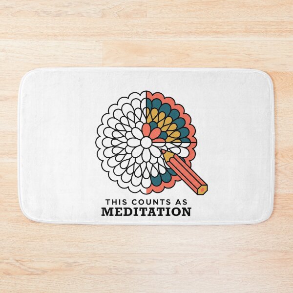 Item preview, Mandala Coloring Humor: This Counts as Meditation designed and sold by Osmose-Studio.