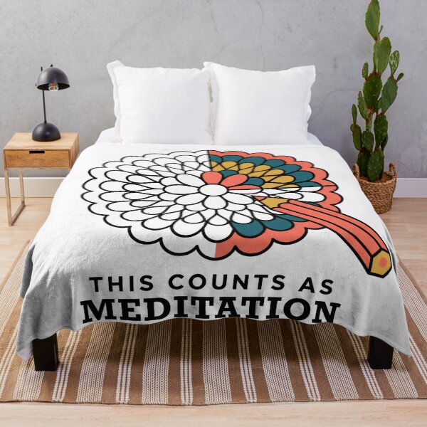 Item preview, Mandala Coloring Humor: This Counts as Meditation designed and sold by Osmose-Studio.