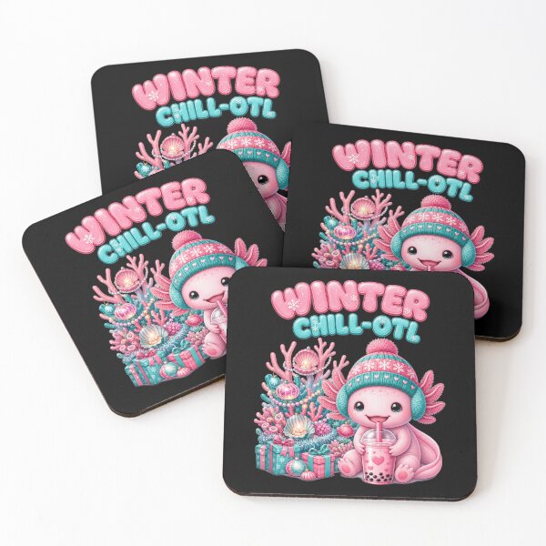 Item preview, Winter Chill-Otl Axolotl Boba Christmas designed and sold by Design Vibras.