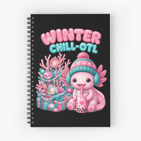 Item preview, Winter Chill-Otl Axolotl Boba Christmas designed and sold by Design Vibras.