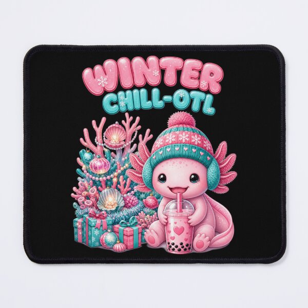 Item preview, Winter Chill-Otl Axolotl Boba Christmas designed and sold by Design Vibras.