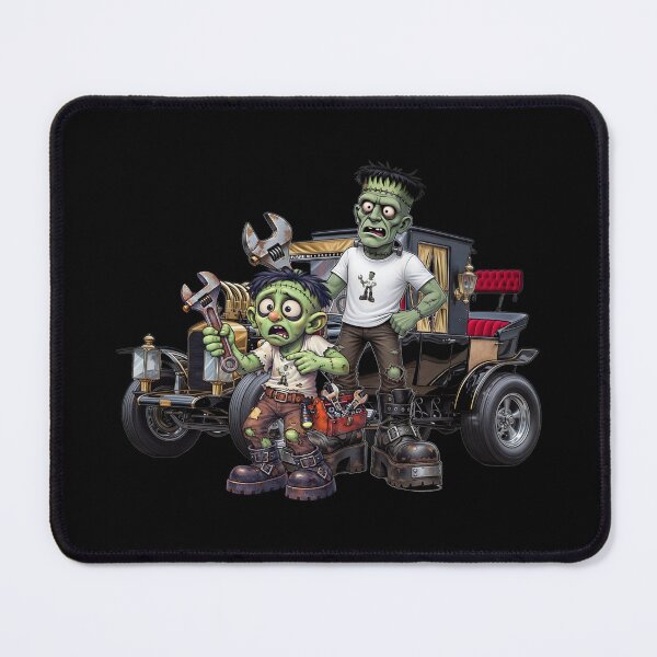 Item preview, Monster Mechanic Frank & Frank Jr. – Monstermobile designed and sold by Classic Chaos Creations.