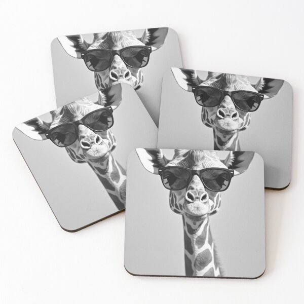 Item preview, Cool B&W Giraffe in Sunglasses designed and sold by VFXguy.
