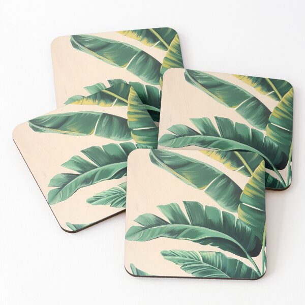 Item preview, Tropical Banana Leaves – Green Botanical Art designed and sold by frantuliuss.