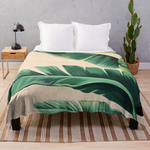 Item preview, Tropical Banana Leaves – Green Botanical Art designed and sold by frantuliuss.