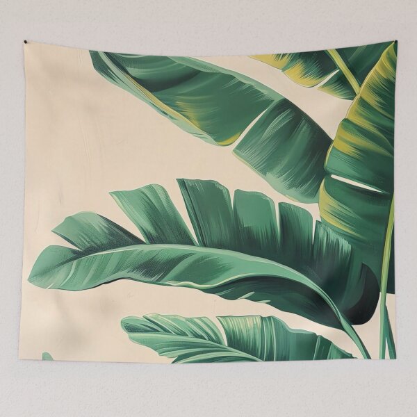 Item preview, Tropical Banana Leaves – Green Botanical Art designed and sold by frantuliuss.