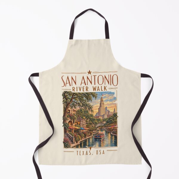 Item preview, San Antonio River Walk, Texas, USA [Vintage Illustration] designed and sold by elektronen.
