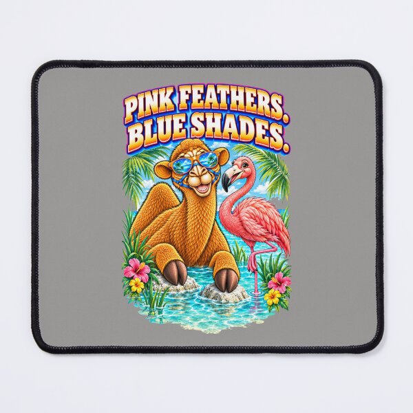 Item preview, Pink Feathers. Blue Shades – Funny Camel T-Shirt Animal Graphic Camel T-Shirt designed and sold by Camel & Quirk.