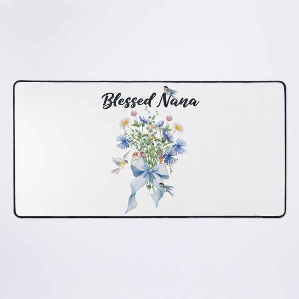 Item preview, Blessed Nana with Wildflower Bouquet with Bow & Birds designed and sold by JeweledDesigns.