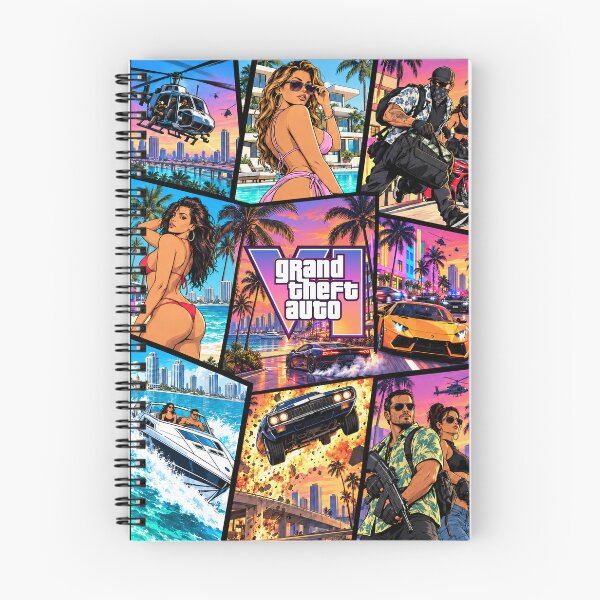 Item preview, Grand Theft Auto VI – Chaos Under the Vice City Sun designed and sold by Pixel Sakura Gallery.