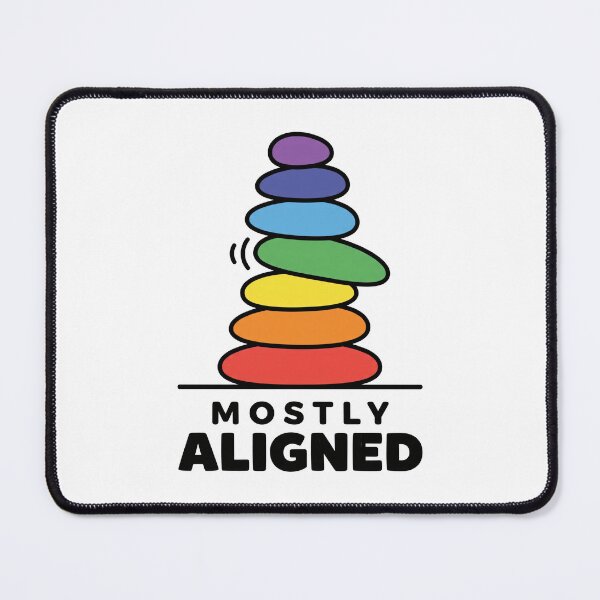 Item preview, Chakra Humor Stone Stacking Cartoon: Mostly Aligned designed and sold by Osmose-Studio.