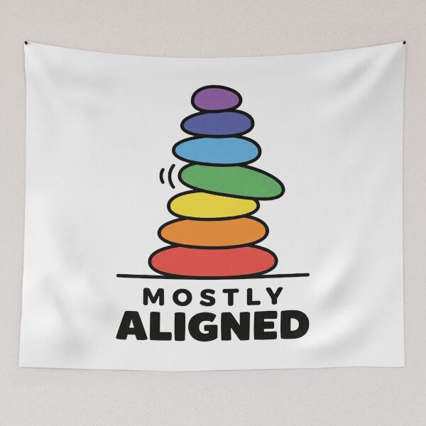 Item preview, Chakra Humor Stone Stacking Cartoon: Mostly Aligned designed and sold by Osmose-Studio.