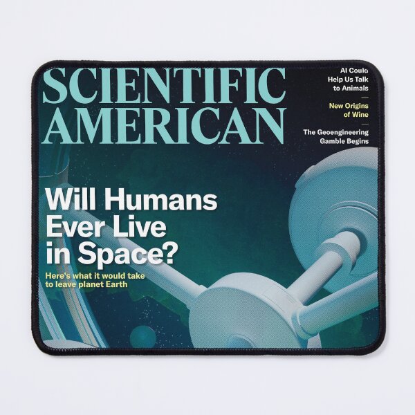 Item preview, Scientific American Magazine Cover Fan Art Original Custom Vintage Science Physics Biology Poster Wall Art Tee Design designed and sold by Cool Robot Bro..