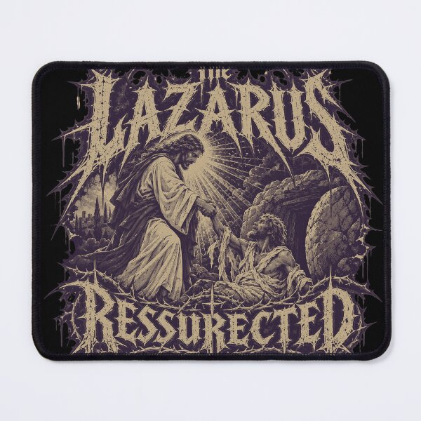 Item preview, The LAZARUS RESSURECTED - Brutal Jesus Death Metal Art designed and sold by Neurospicy Trolls.