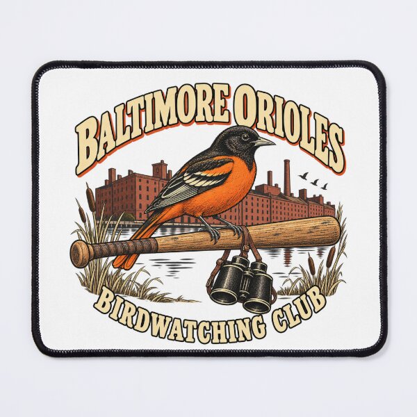 Item preview, Baltimore Orioles Birdwatching Club Retro Graphic designed and sold by Dresut.