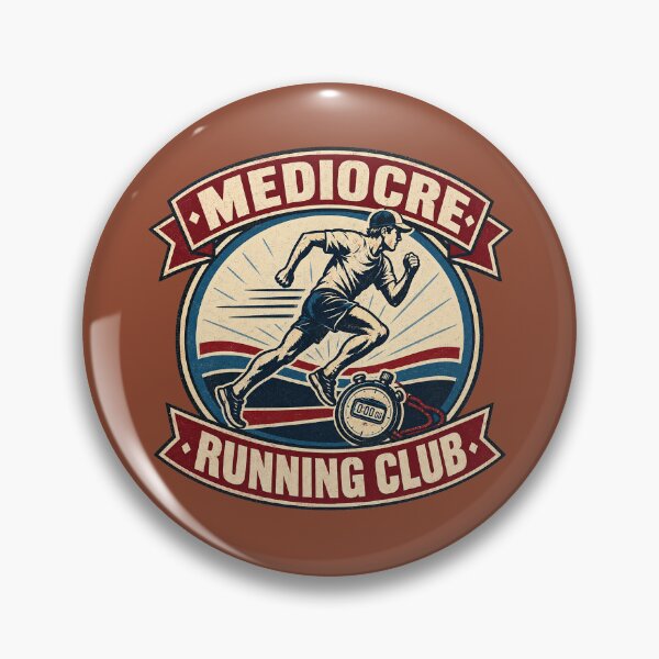Item preview, Mediocre Running Club – Retro Runner & Stopwatch. designed and sold by Endless7Art.