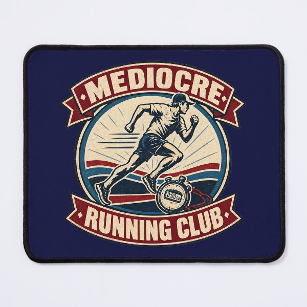Item preview, Mediocre Running Club – Retro Runner & Stopwatch. designed and sold by Endless7Art.