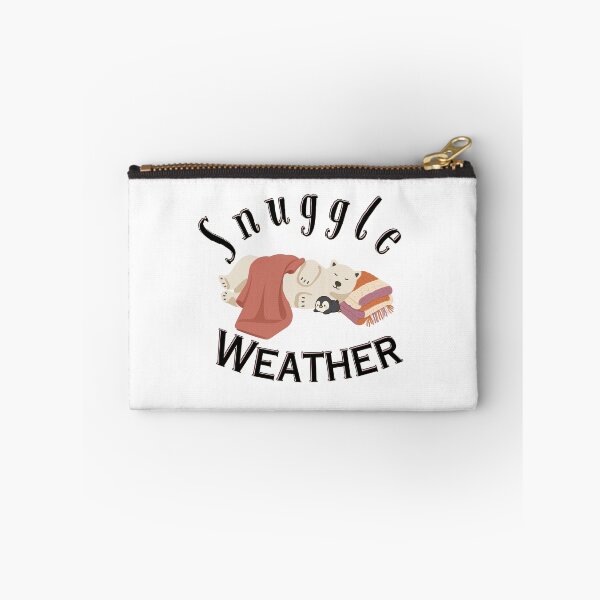 Item preview, Cute Cozy Polar Bear and Penguin Snuggle Weather | Dark Ink Edition designed and sold by SunandShade.