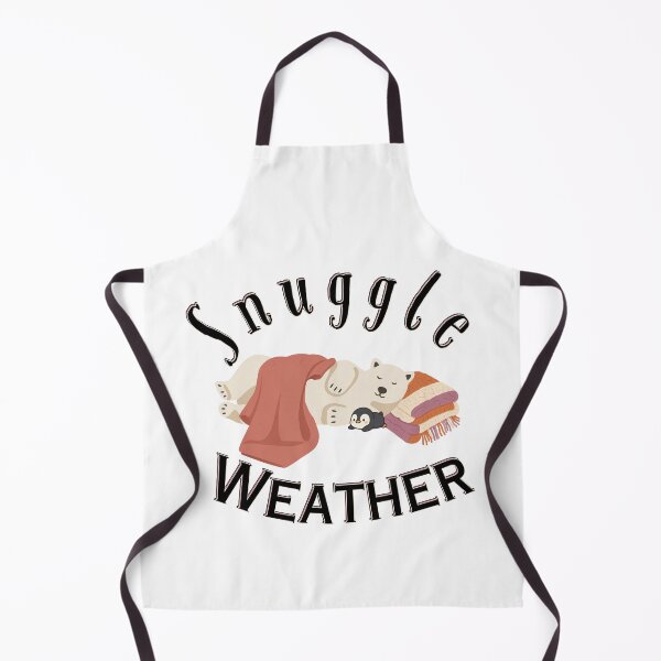 Item preview, Cute Cozy Polar Bear and Penguin Snuggle Weather | Dark Ink Edition designed and sold by SunandShade.