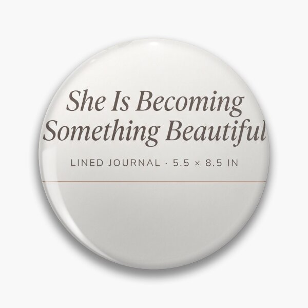 Item preview, She Is Becoming Something Beautiful Boho Affirmation Journal Art designed and sold by SnazzifyDigital.