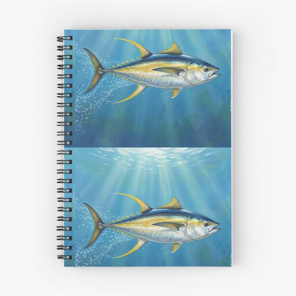 Item preview, Yellowfin Tuna Illustration – Saltwater Legends Fishing Art designed and sold by Northbound Trail.