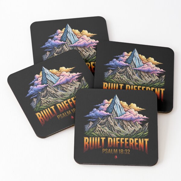 Item preview, Built Different Mountain Psalm 18:32 Art designed and sold by Francisbb.