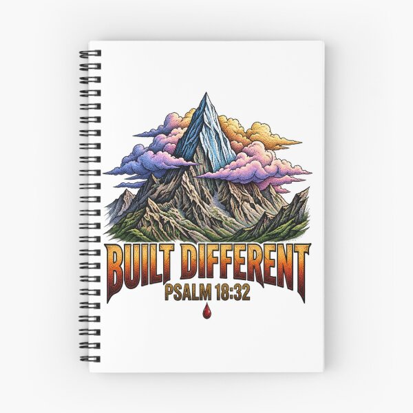 Item preview, Built Different Mountain Psalm 18:32 Art designed and sold by Francisbb.