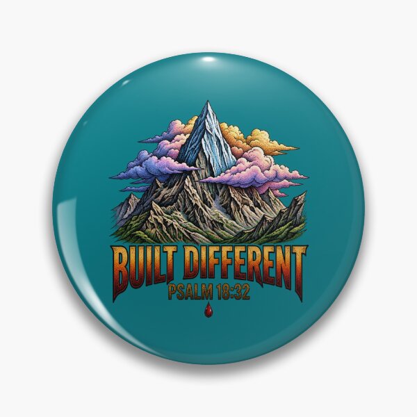 Item preview, Built Different Mountain Psalm 18:32 Art designed and sold by Francisbb.