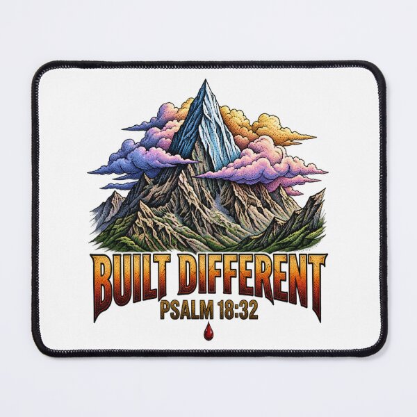 Item preview, Built Different Mountain Psalm 18:32 Art designed and sold by Francisbb.
