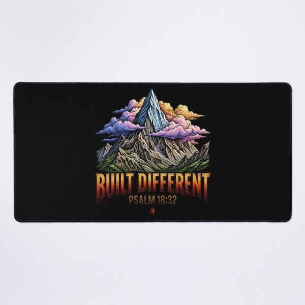 Item preview, Built Different Mountain Psalm 18:32 Art designed and sold by Francisbb.