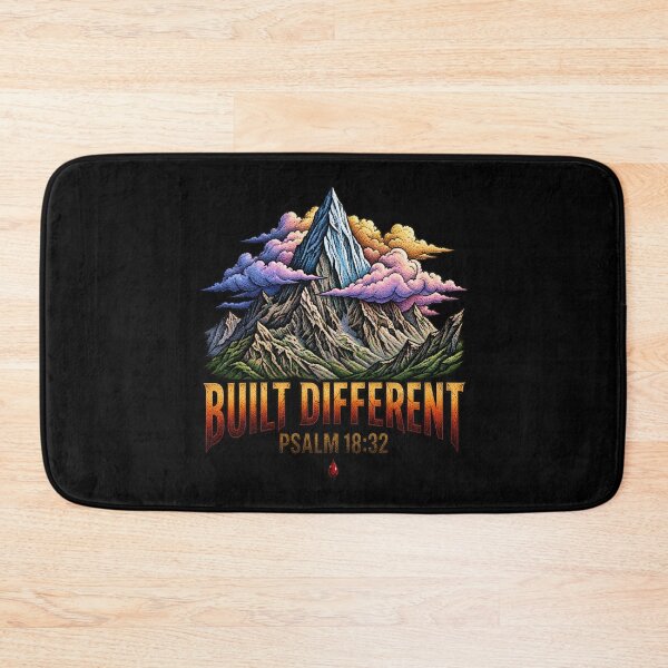 Item preview, Built Different Mountain Psalm 18:32 Art designed and sold by Francisbb.