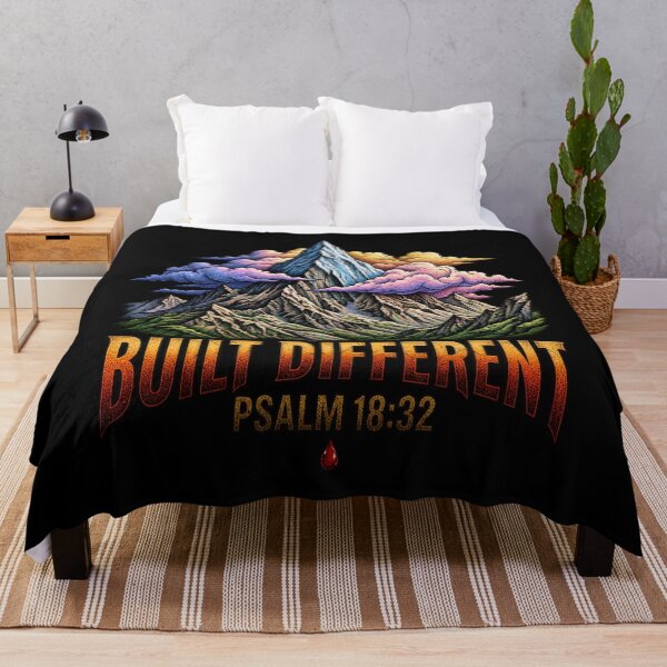 Item preview, Built Different Mountain Psalm 18:32 Art designed and sold by Francisbb.