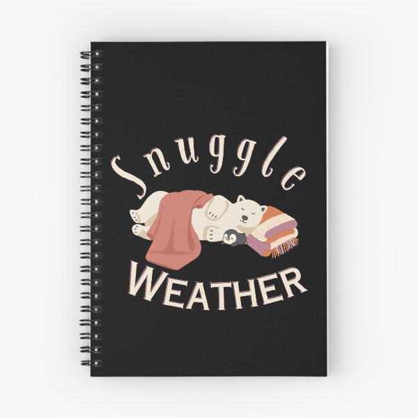 Item preview, Cute Cozy Polar Bear and Penguin Snuggle Weather | Light Ink Edition designed and sold by SunandShade.