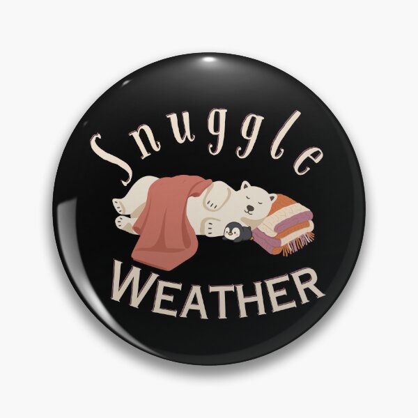 Item preview, Cute Cozy Polar Bear and Penguin Snuggle Weather | Light Ink Edition designed and sold by SunandShade.